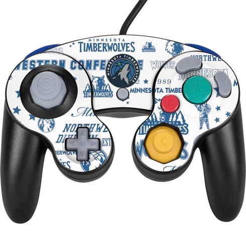 NBA Minnesota Timberwolves Historic Blast Nintendo GameCube Controller Skin