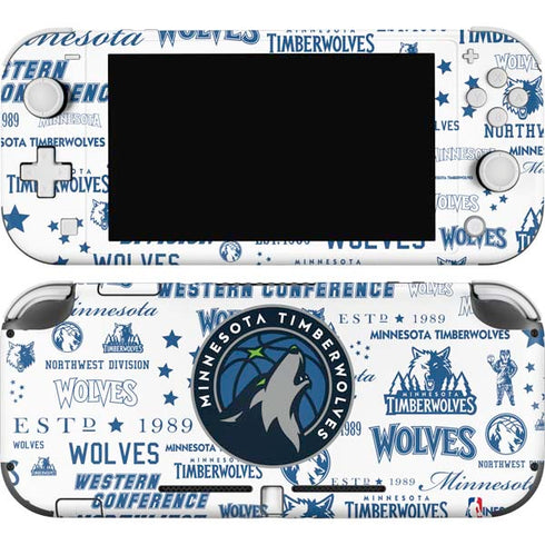 NBA Minnesota Timberwolves Historic Blast Nintendo Switch Lite Skin