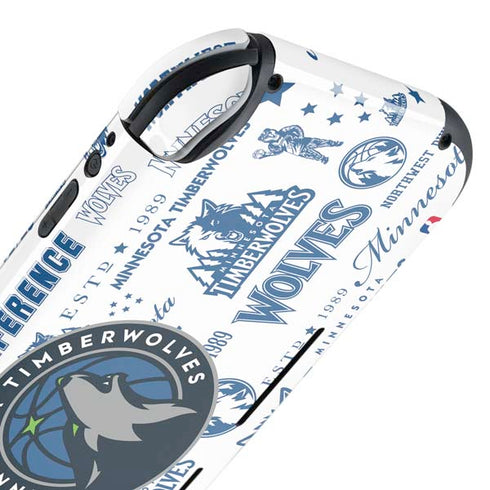 NBA Minnesota Timberwolves Historic Blast Nintendo Switch Lite Skin