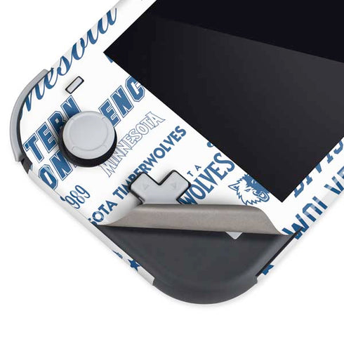 NBA Minnesota Timberwolves Historic Blast Nintendo Switch Lite Skin