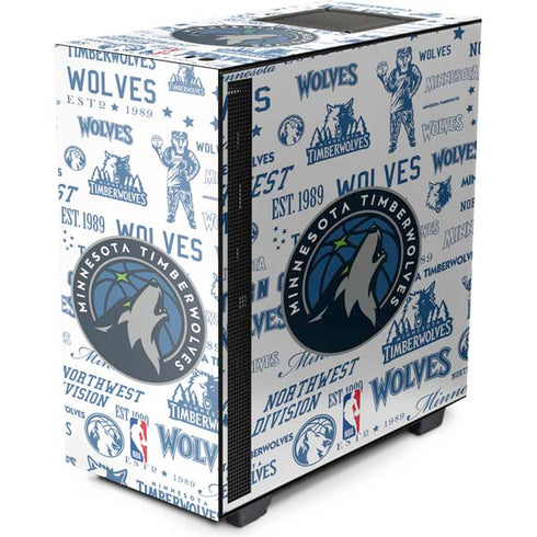 NBA Minnesota Timberwolves Historic Blast NZXT H510 Compact ATX Mid-Tower Case Skin
