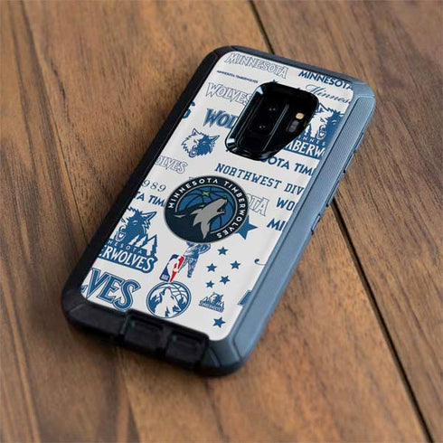 NBA Minnesota Timberwolves Historic Blast Otterbox Defender Galaxy Skin