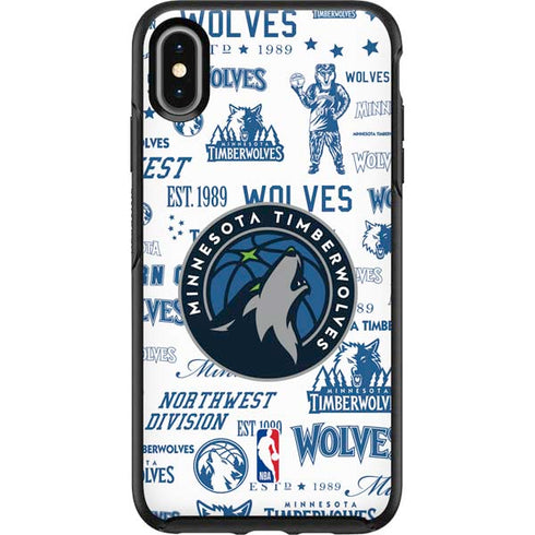NBA Minnesota Timberwolves Historic Blast Otterbox Symmetry iPhone Skin