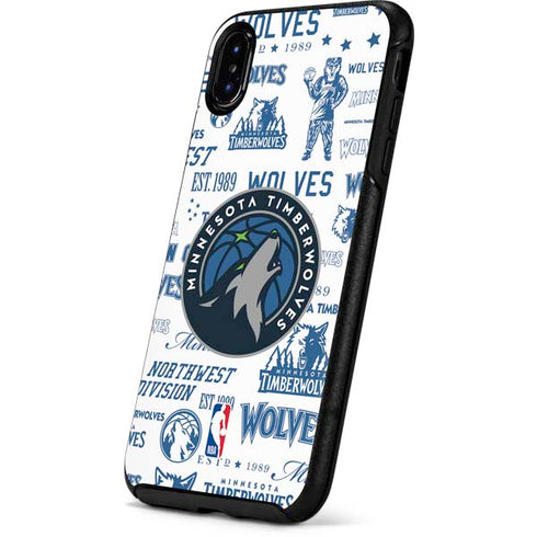 NBA Minnesota Timberwolves Historic Blast Otterbox Symmetry iPhone Skin