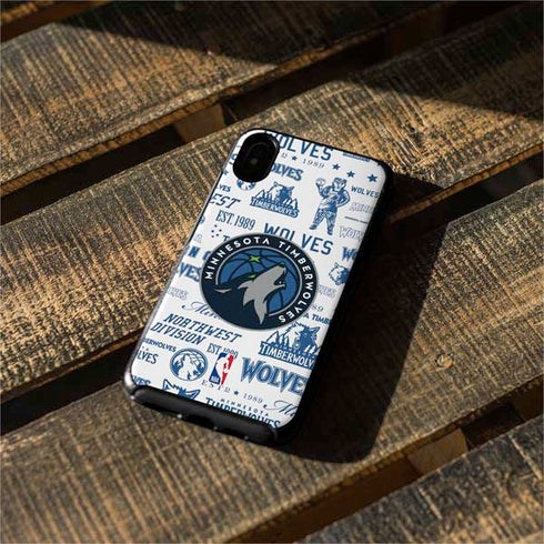 NBA Minnesota Timberwolves Historic Blast Otterbox Symmetry iPhone Skin
