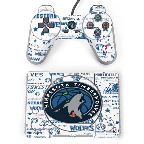 NBA Minnesota Timberwolves Historic Blast PlayStation Classic Bundle Skin