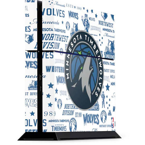 NBA Minnesota Timberwolves Historic Blast PS4 Console Skin