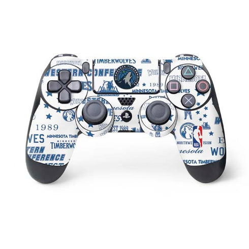 NBA Minnesota Timberwolves Historic Blast PS4 Controller Skin