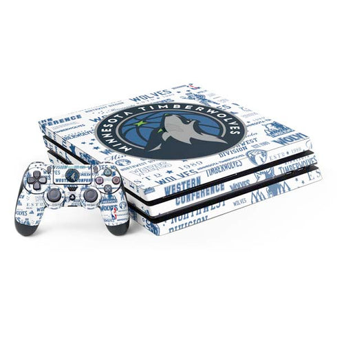 NBA Minnesota Timberwolves Historic Blast PlayStation PS4 Skins