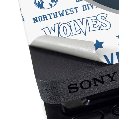 NBA Minnesota Timberwolves Historic Blast PS4 Pro Console Skin