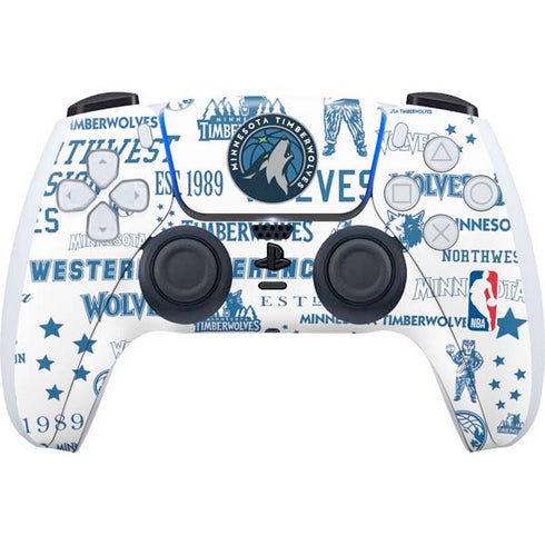 NBA Minnesota Timberwolves Historic Blast PlayStation PS5 Skins