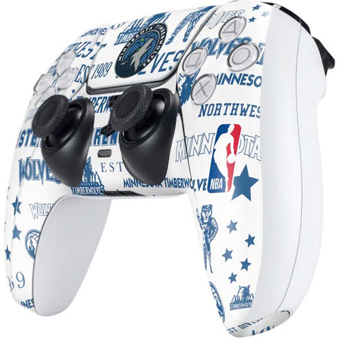 NBA Minnesota Timberwolves Historic Blast PS5 Controller Skin