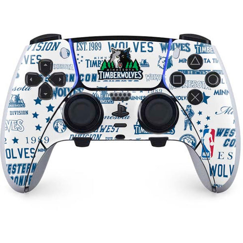NBA Minnesota Timberwolves Historic Blast PS5 DualSense Edge Pro Controller Skin