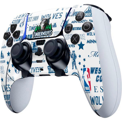 NBA Minnesota Timberwolves Historic Blast PS5 DualSense Edge Pro Controller Skin