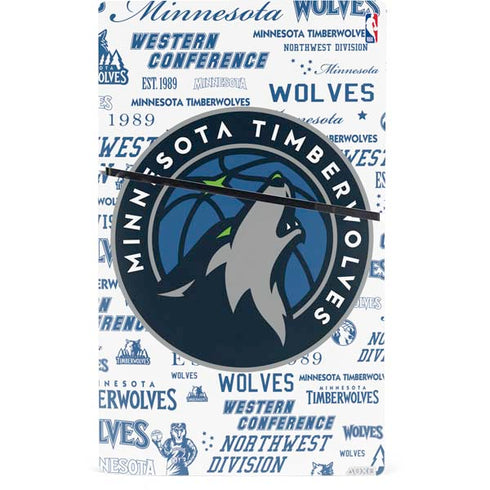 NBA Minnesota Timberwolves Historic Blast PS5 Slim Digital Edition Bundle Skin
