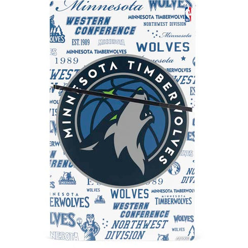 NBA Minnesota Timberwolves Historic Blast PS5 Slim Digital Edition Console Skin