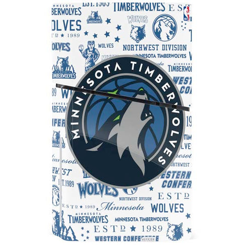 NBA Minnesota Timberwolves Historic Blast PS5 Slim Disk Console Skin