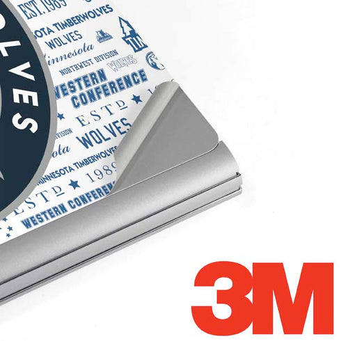 NBA Minnesota Timberwolves Historic Blast Surface Book 2 13.5in Skin