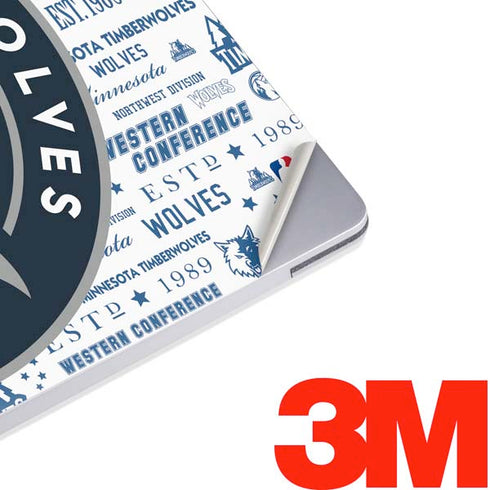 NBA Minnesota Timberwolves Historic Blast Surface Laptop 3 13.5in Skin