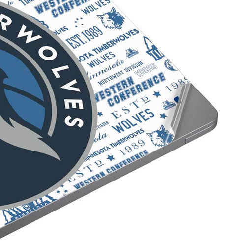NBA Minnesota Timberwolves Historic Blast Surface Laptop 4 15in Skin