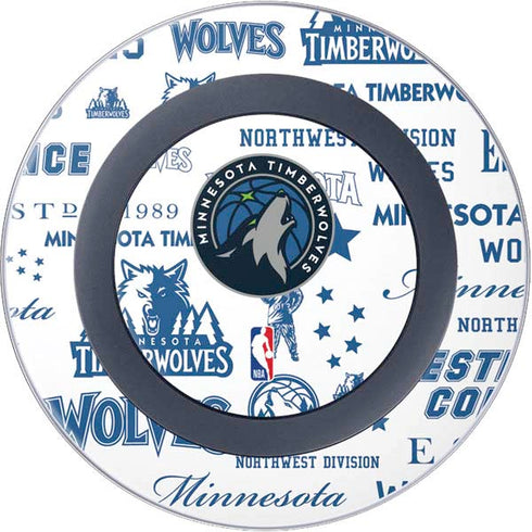 NBA Minnesota Timberwolves Historic Blast Wireless Charger Skin