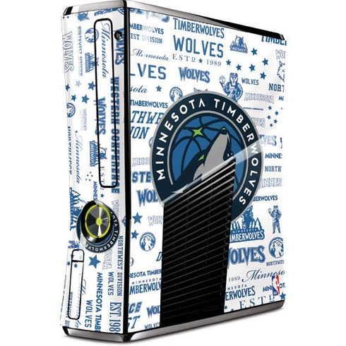 NBA Minnesota Timberwolves Historic Blast Xbox 360 Slim (2010) Skin
