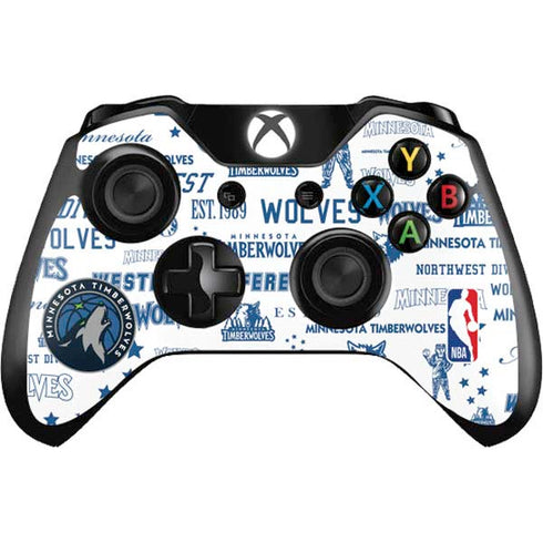 NBA Minnesota Timberwolves Historic Blast Xbox One Controller Skin