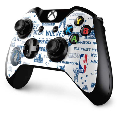 NBA Minnesota Timberwolves Historic Blast Xbox One Controller Skin