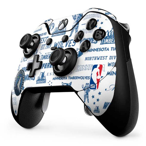 NBA Minnesota Timberwolves Historic Blast Xbox One Elite Controller Skin