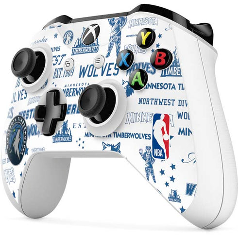 NBA Minnesota Timberwolves Historic Blast Xbox One S All-Digital Edition Bundle Skin