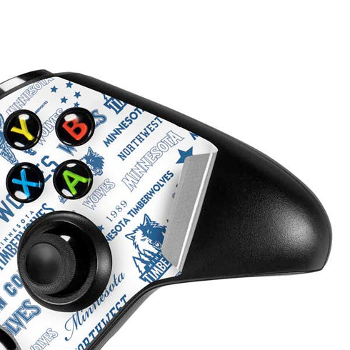 NBA Minnesota Timberwolves Historic Blast Xbox One S Controller Skin