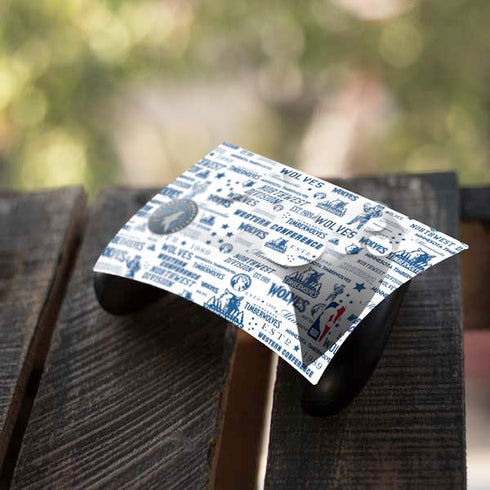 NBA Minnesota Timberwolves Historic Blast Xbox One S Controller Skin