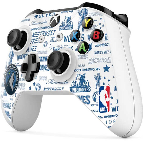 NBA Minnesota Timberwolves Historic Blast Xbox One X Controller Skin