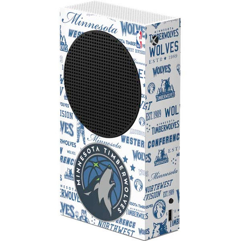 NBA Minnesota Timberwolves Historic Blast Xbox Series S Console Skin