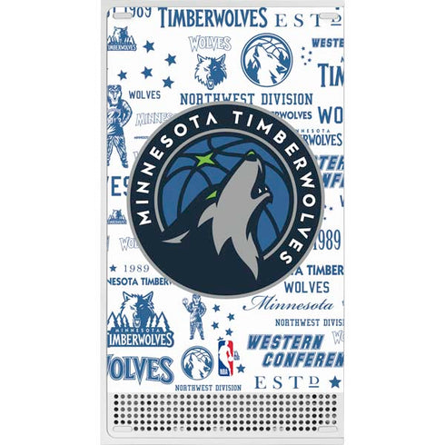NBA Minnesota Timberwolves Historic Blast Xbox Series S Console Skin