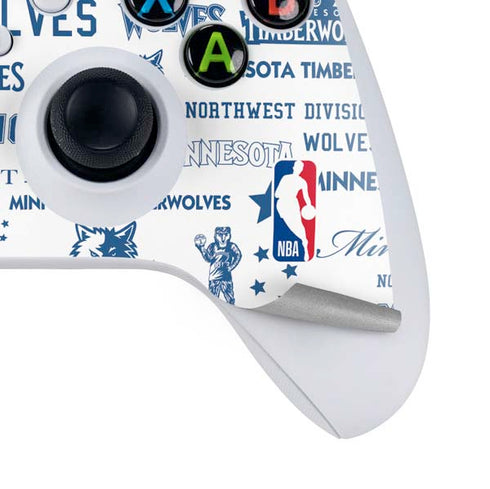 NBA Minnesota Timberwolves Historic Blast Xbox Series S Controller Skin
