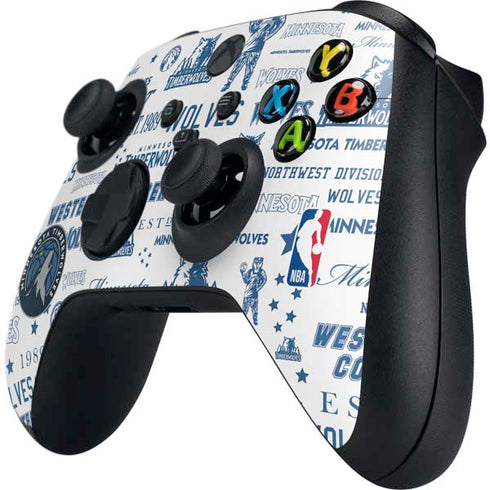 NBA Minnesota Timberwolves Historic Blast Xbox Series X Controller Skin