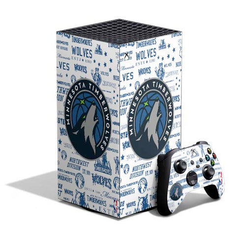 NBA Minnesota Timberwolves Historic Blast XBox Series X Digital Edition Bundle Skin