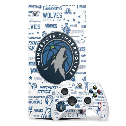 NBA Minnesota Timberwolves Historic Blast Xbox Series X Skins