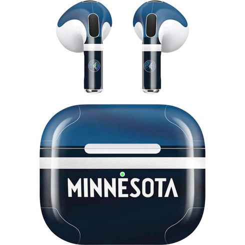 NBA Minnesota Timberwolves Jersey Apple AirPods (3rd Gen 2021) Skin
