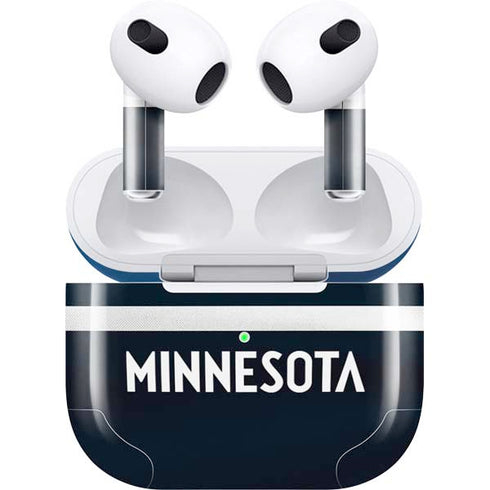 NBA Minnesota Timberwolves Jersey Apple AirPods (3rd Gen 2021) Skin