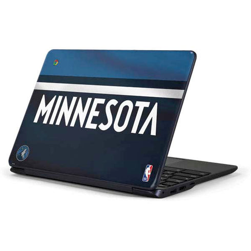 NBA Minnesota Timberwolves Jersey Samsung Chromebook Skin