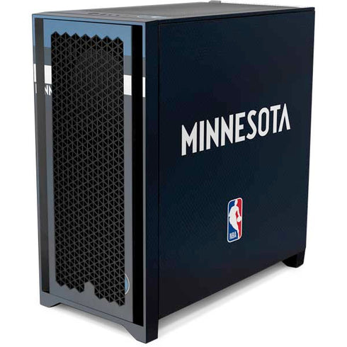 NBA Minnesota Timberwolves Jersey Corsair 4000D Tempered Glass Mid-Tower ATX Case Skin