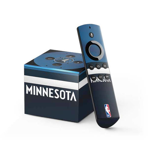 NBA Minnesota Timberwolves Jersey Fire TV Cube Skin