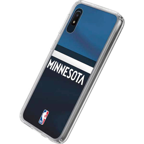 NBA Minnesota Timberwolves Jersey Galaxy A10e Clear Case