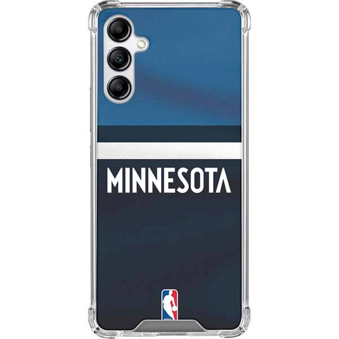 NBA Minnesota Timberwolves Jersey Galaxy A14 5G Clear Case