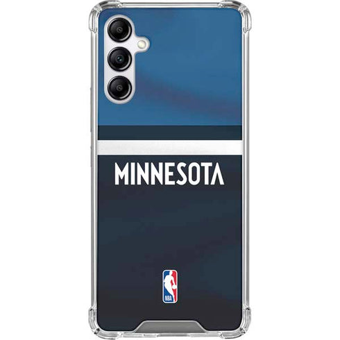 NBA Minnesota Timberwolves Jersey Galaxy A15 5G Clear Case