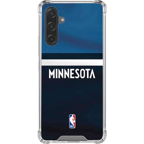 NBA Minnesota Timberwolves Jersey Galaxy A17 Clear Case