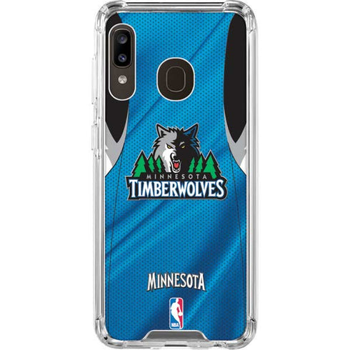 NBA Minnesota Timberwolves Jersey Galaxy A30 Clear Case