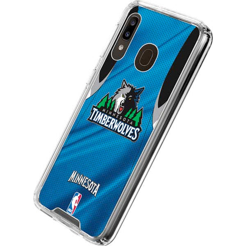 NBA Minnesota Timberwolves Jersey Galaxy A30 Clear Case